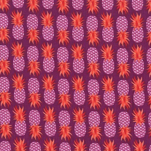 Sangria - Party Like A Pineapple By Michael Miller - 100% Cotton Fabric - Rosie's Craft Shop Ltd