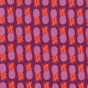 Sangria - Party Like A Pineapple By Michael Miller - 100% Cotton Fabric - Rosie's Craft Shop Ltd