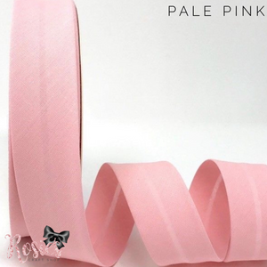 30mm Pale Pink Plain Polycotton Bias Binding - Rosie's Craft Shop Ltd
