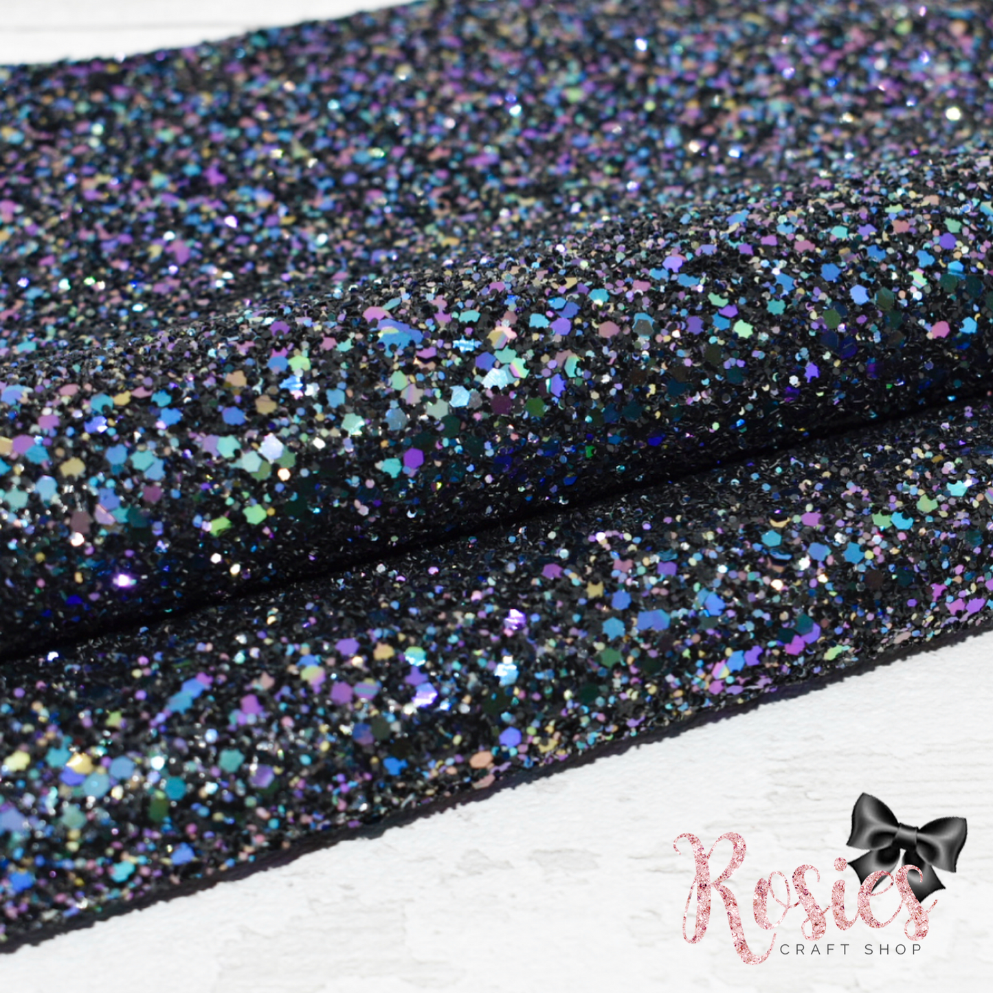Petrol Chunky Glitter Fabric - Luxury Core Collection