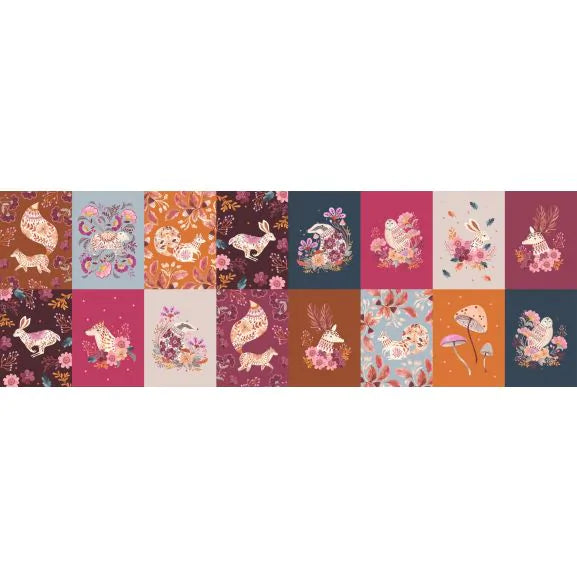 Woodland Panel Blocks - Maple Woods - Dashwood Studio Cotton Fabric ✂️
