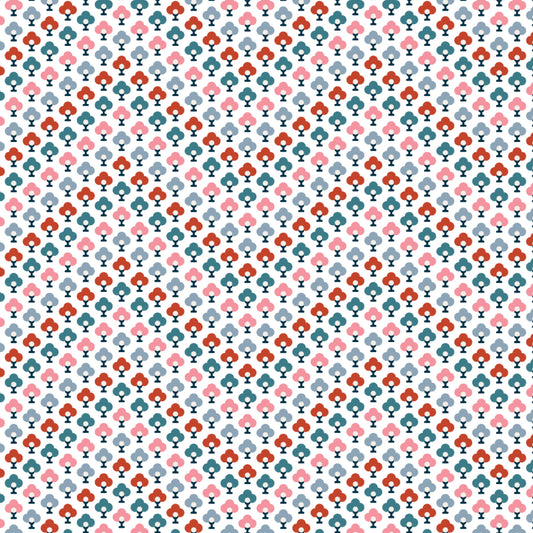 Topiary Chevron Red - Summer House Collection - Liberty Cotton Fabric ✂️ £10 pm *SALE*