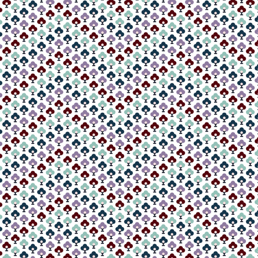 Topiary Chevron Purple - Summer House Collection - Liberty Cotton Fabric ✂️ £10 pm *SALE*